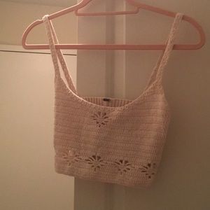 Free People Crochet Crop Top